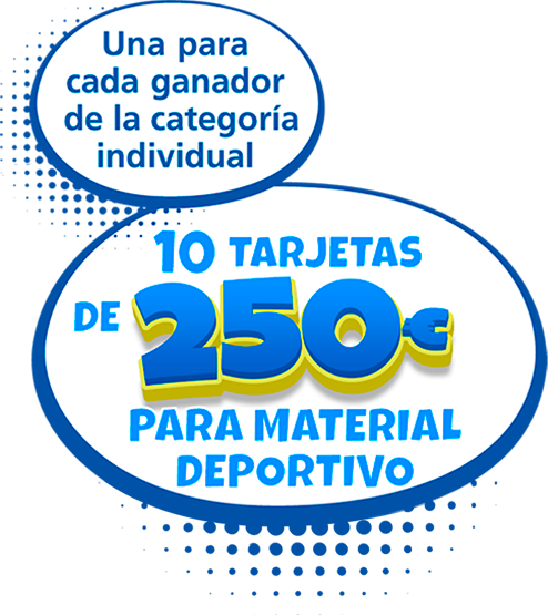 Premio para los ganadores de la categoría individual